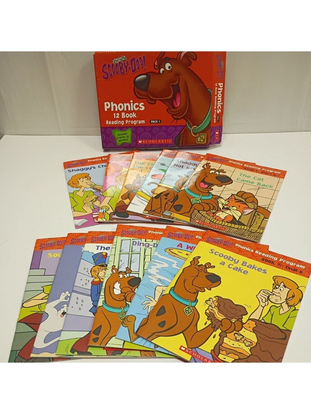 "Vintage" Phonics 12 Book Reading Program-Cartoon Network Scooby-Doo!-Pack 1 Fun